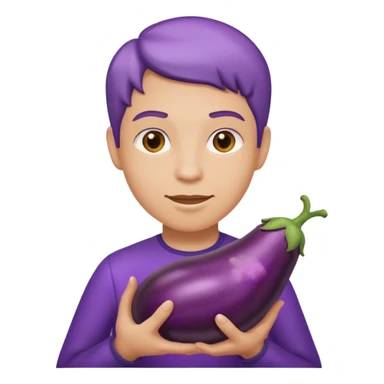 Gene with an eggplant sticker