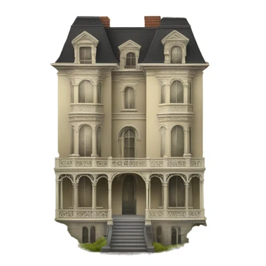 Expensive pre-Victorian Mansion hotel haunting  sticker
