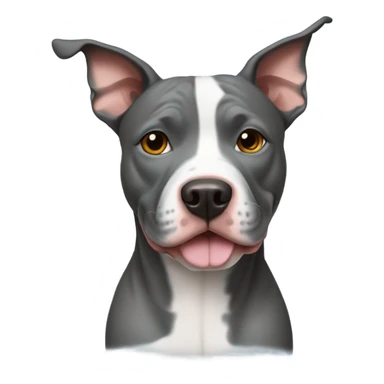 Pit bull mixed with a blue healer dog  sticker