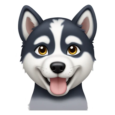 Husky puppy sticker