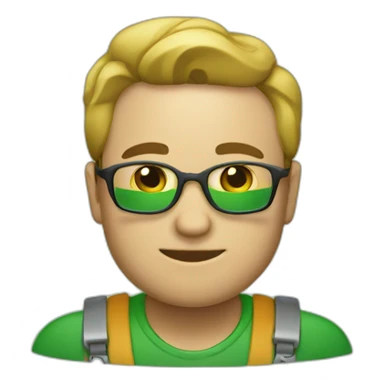 green piggybank trader sticker