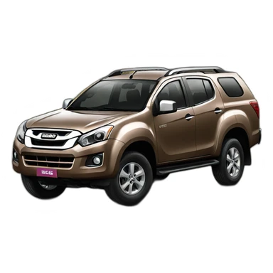 Isuzu MUX Brown sticker