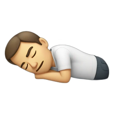 sleepy man sticker
