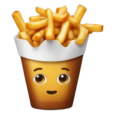 Poutine qui mange une poutine  sticker