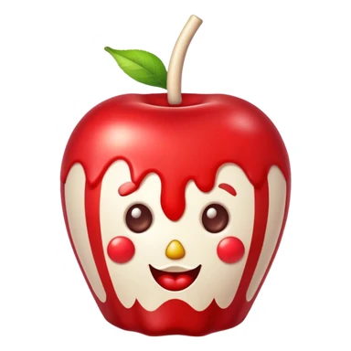 Vintage circus candy apple sticker