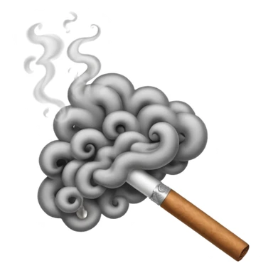 smoke coming out of a blunt sticker