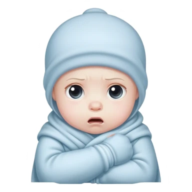 Shivering baby sticker