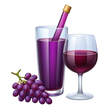 Grapes Drink with alochol bottle sticker