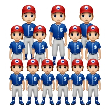 quiero dos equipos enemigos de baseball  sticker