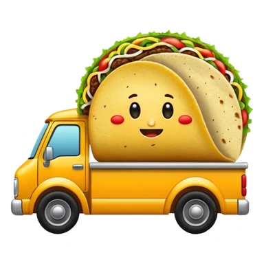 Create me a truck with a taco sticker