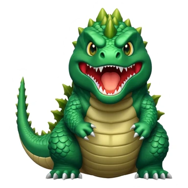 godzilla yelling sticker