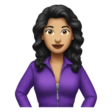 Selena Quintanilla in purple outfit  sticker