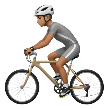 A man riding a bike sticker