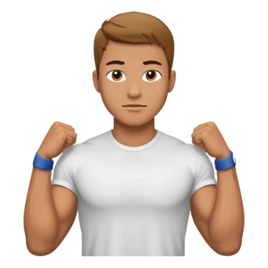 Jeune homme rand et costaud sticker