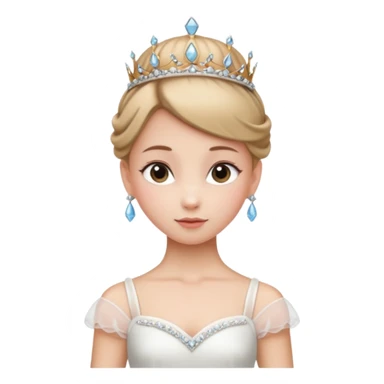 ballet bun princes straight pose sticker
