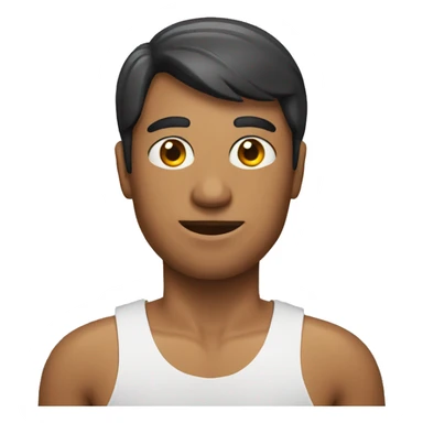 a guy in a swimming shirt sticker