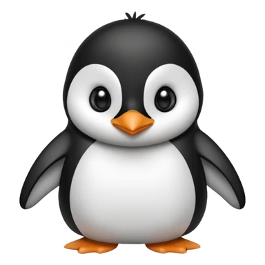Penguin flipping off sticker