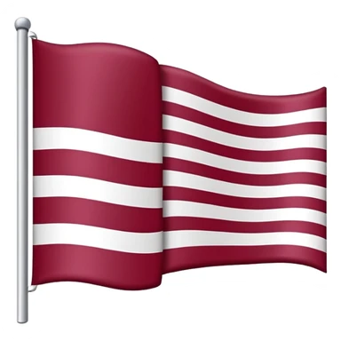 Flag where the left hand side is a maroon red and the right hand side is white  sticker