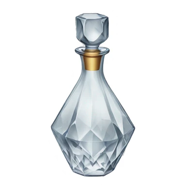 Crystal decanter sticker
