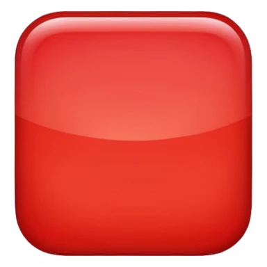 Red square with rounded edges  sticker