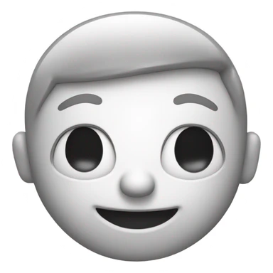 BlackAnd white emoji talking sticker