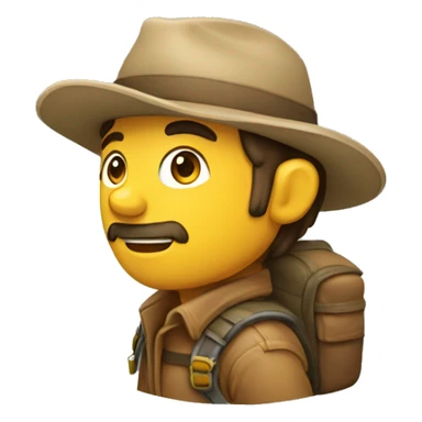 explorador caminando  sticker