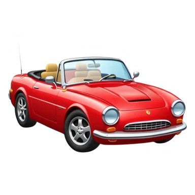 voiture decapotable sticker