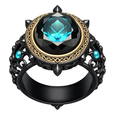 Cursed ring – Black jewel, eerie aura











 sticker