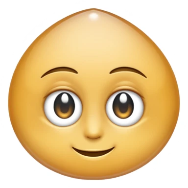 One eye on the left droplet; the right eye is absent but subtly hinted (indentation, ripple, or reflection). Clean emoji style, soft lighting, simple shapes, white/transparent background, high-resolution, friendly. sticker