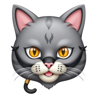 Um gato mascarado com a arma de tiro sticker