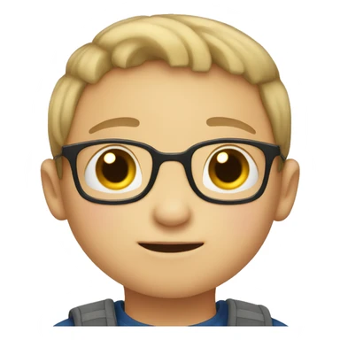 cute boy with downsyndrome sticker