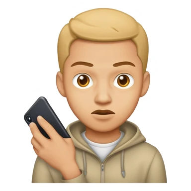 Man stealing sticker