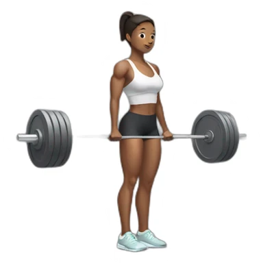 woman doing single leg deadlift sticker
