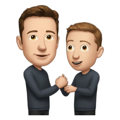 elon musk slaping mark zuckerberg sticker