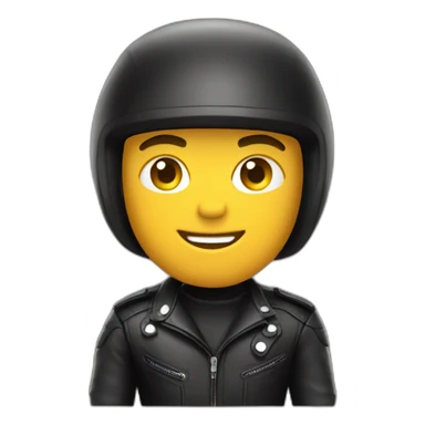 Full leather biker sticker