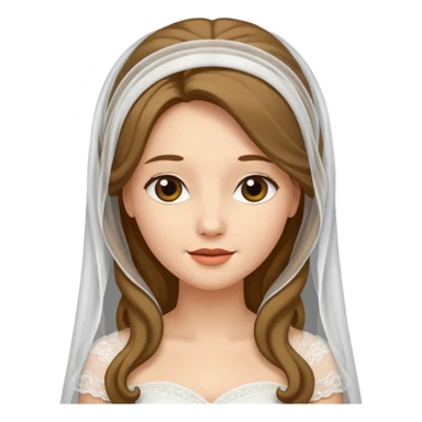 bride veil and hair sticker