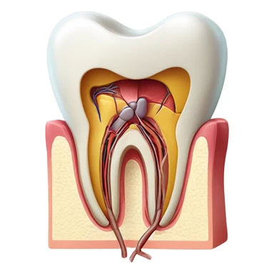 Cross section of a tooth  sticker