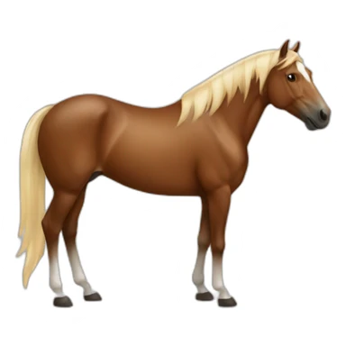 horse with coffee sticker