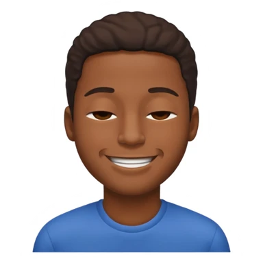 a black dude with a smile so big it reaches his ears sticker
