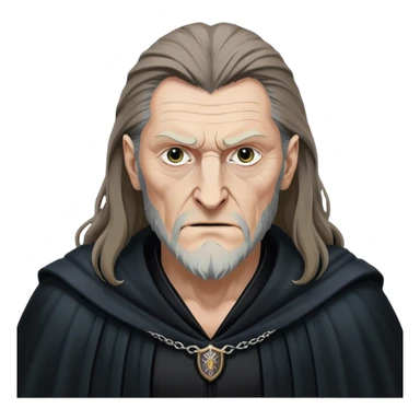 Fenrir Greyback in harry potter, black open chest cloak sticker