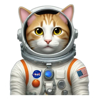 the cosmonaut cat sticker