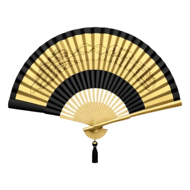japanese hand fan glossy circuit sticker