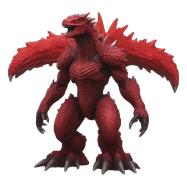 red godzilla planet destroyer sticker