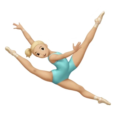 Gymnast while doing a Flic-Flac sticker