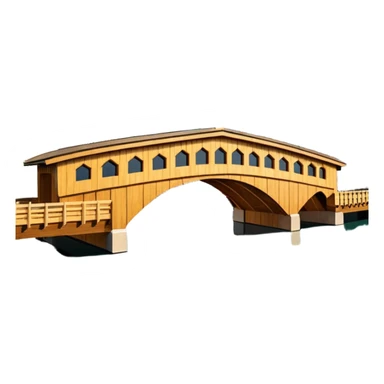 create an emoji of the chapel bridge in lucerne sticker