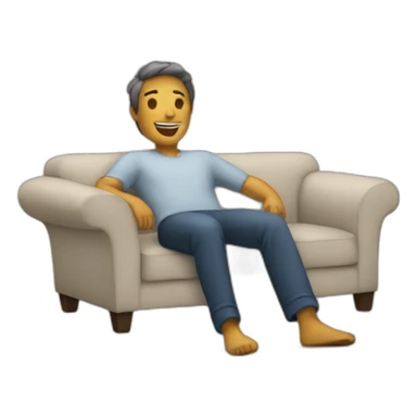 Relax Pearson on a sofa sticker