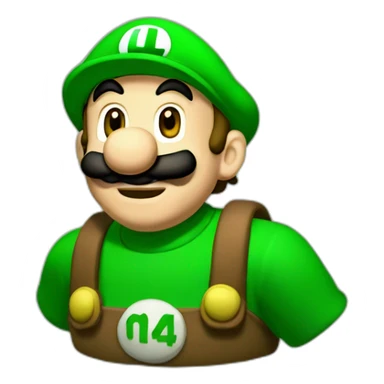 luigi Mario bros sticker
