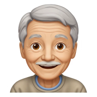 elderly with sunglasses sticker