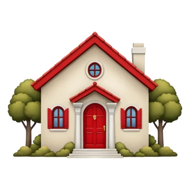 casa pequeña frontal sticker