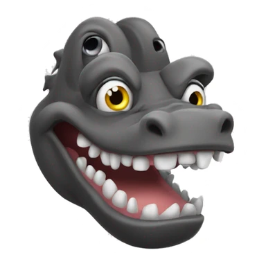 cartoony crocs character that is evil and says "deze wil ik" sticker